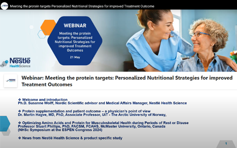 Meeting the protein targets: Personalized Nutritional Strategies for improved Treatment Outcomes
